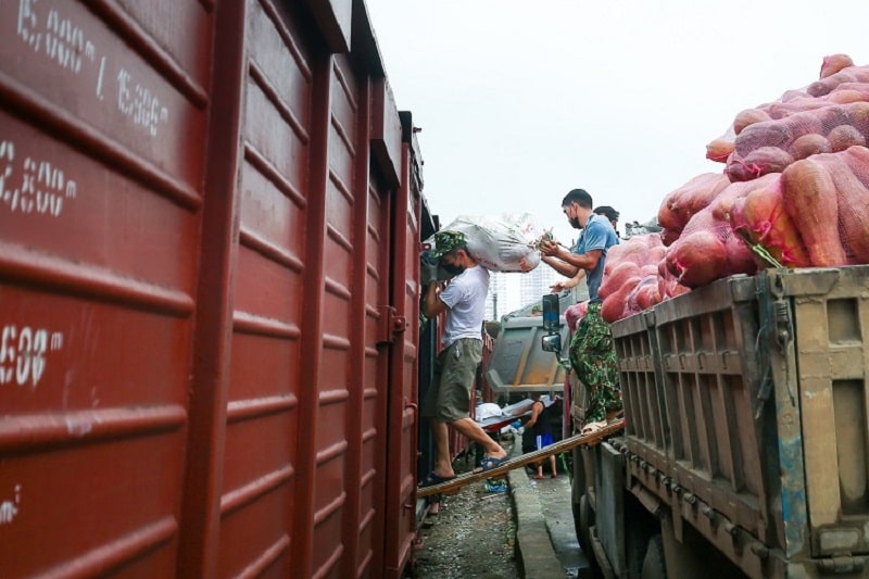 Bốc xếp hàng nông sản