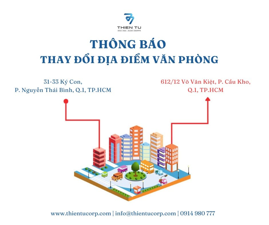 Mẫu thông báo chuyển văn phòng số 1